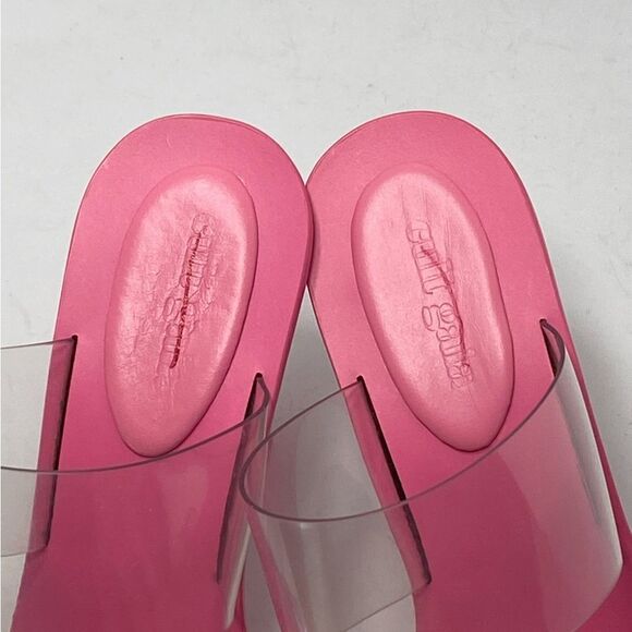 CULT GAIA Vita Vinyl Stacked Heel Mules size 37.5 - Picture 10 of 13